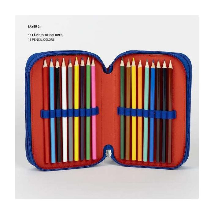 Giotto Plumier Estuche Escolar Completo con Accesorios para Dibujo y Pintura Avengers Azul Medidas 12.5x6.5x19.5 cm Niños +3 Años 4 Giotto Plumier Estuche Escolar Completo con Accesorios para Dibujo y Pintura Avengers Azul Medidas 12.5x6.5x19.5 cm Niños +3 Años 4