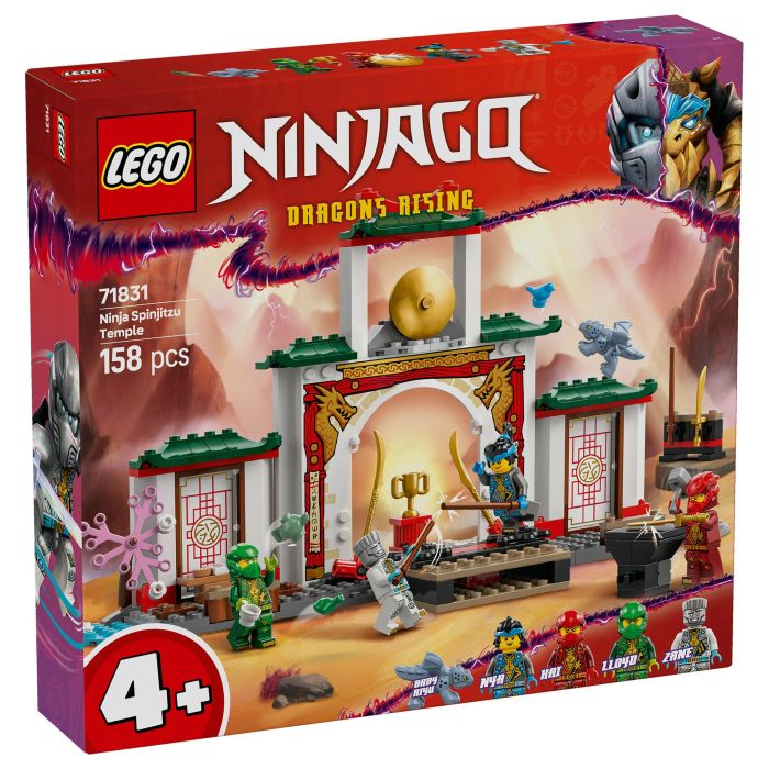 LEGO 71831 Templo Ninja Spinjitzu Dragón de juguete para niños a partir de 4 años