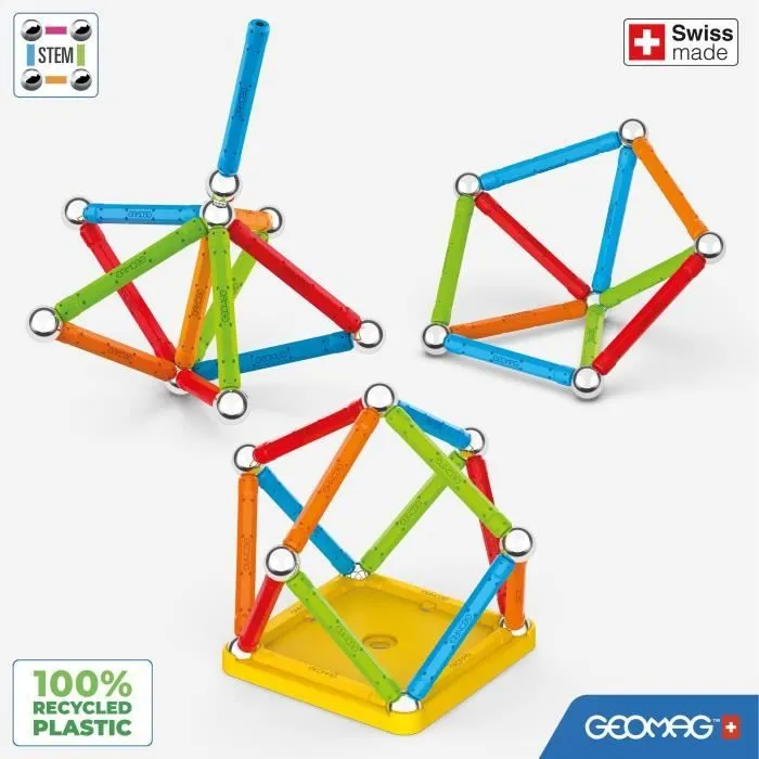 Toy Partner Geomag Green 00374 Juego de Construcción Magnético con 25 Piezas 3