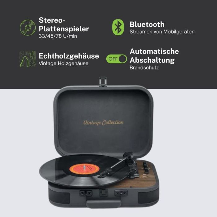 Tocadiscos Muse MT207DGB 4 Tocadiscos Muse MT207DGB 4