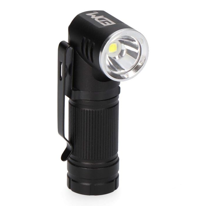 Mini linterna led 8w 450lm.cuerpo aluminio, cabezal direccionable. recargable 1