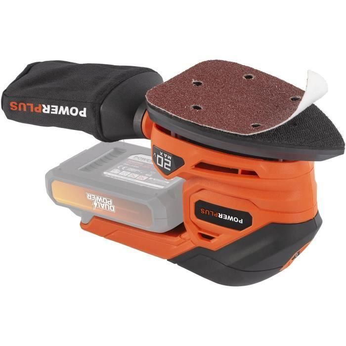 Sander múltiple inalámbrica 20V + 1x ABRASIVE 80G - Dual Power PowDP50200 - Entregado sin batería o cargador 4 Sander múltiple inalámbrica 20V + 1x ABRASIVE 80G - Dual Power PowDP50200 - Entregado sin batería o cargador 4