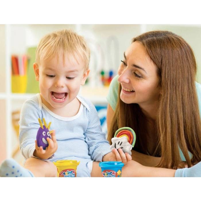 Carioca Baby Dough Pasta de Modelar Bote 75 g Set 8 Colores Surtidos para Bebés +12 Meses No Tóxico 4
