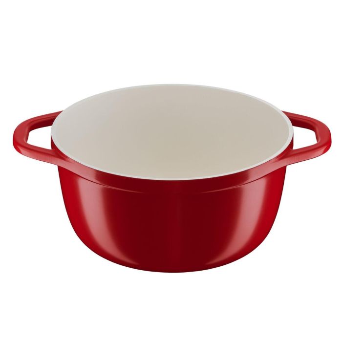 Tefal E2544604 Air Légere Cocotte 24 cm de hierro fundido de aluminio rojo, todas las luces que incluyen inducción 4