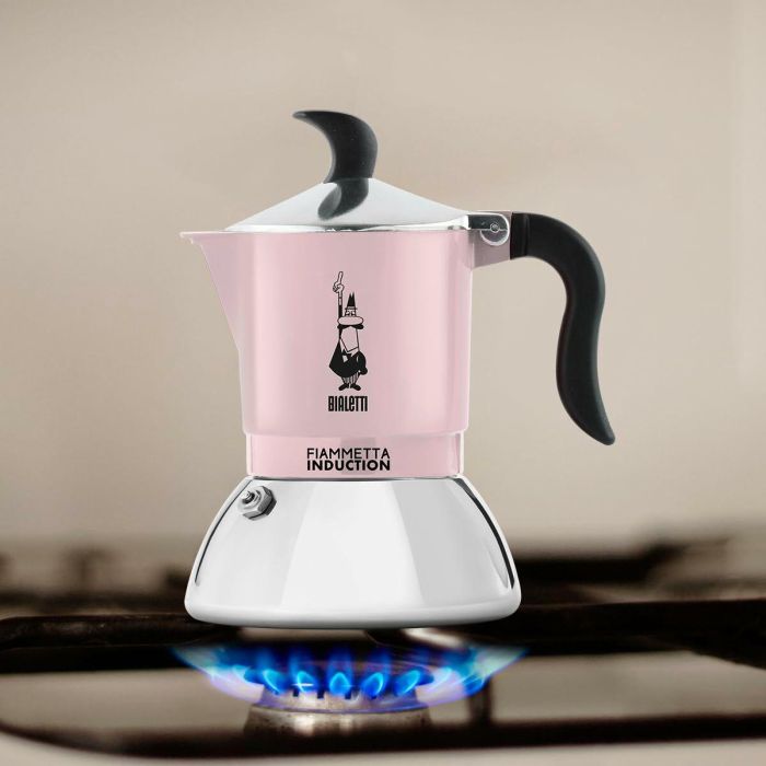 Cafetera Italiana Bialetti 29589 Acero Inoxidable Aluminio 2 Tazas Rosa 3