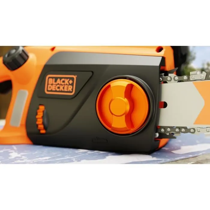 Black+Decker BECS2040-QS Motosierra con Cable 2000 W 40 cm Tensor Cadena Sin Herramientas 5