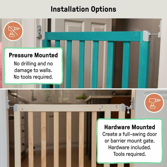 Barrera de seguridad Ingenuity Marrón 76-91 cm 4 Barrera de seguridad Ingenuity Marrón 76-91 cm 4