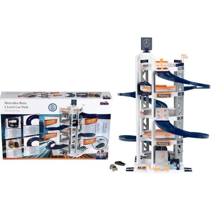 Klein KLE4009847039729 Garaje Mercedes-Benz 5 Niveles con 2 Coches Pequeños - Juguete Infantil a partir de 3 años 2