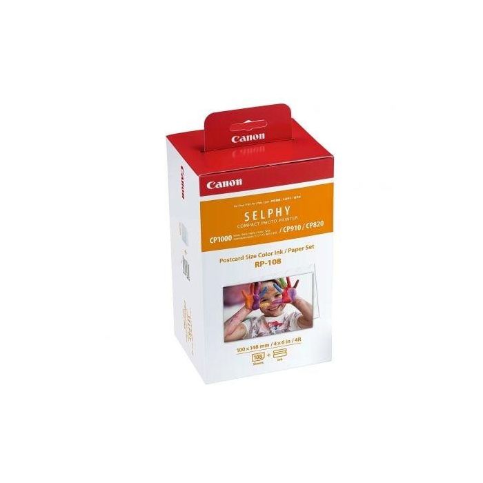 Cartucho de Tinta Original Canon RP-108 Multipack/ Tricolor + Papel Fotográfico Cartucho de Tinta Original Canon RP-108 Multipack/ Tricolor + Papel Fotográfico