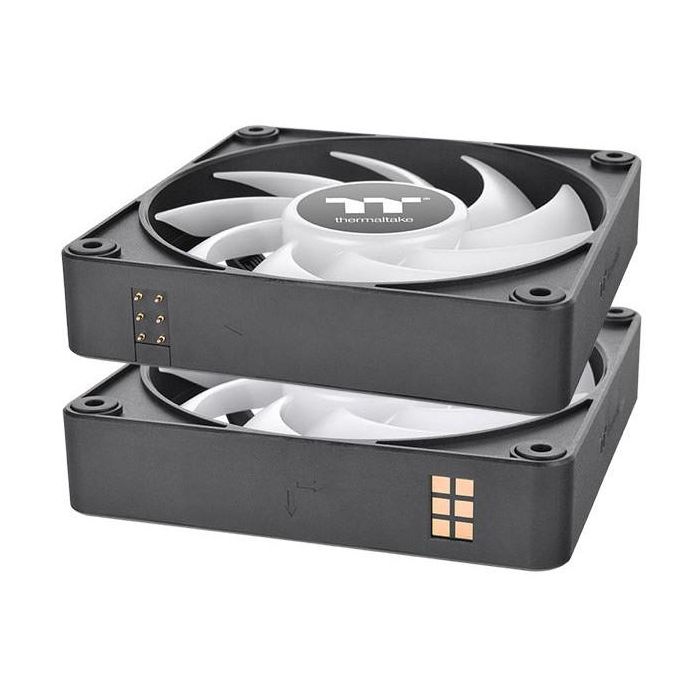 Thermaltake CL-F182-PL14SW-A Ventilador de 14cm para Refrigeración de PC - Rodamiento Hidráulico - Color Negro (Pack de 3) 3