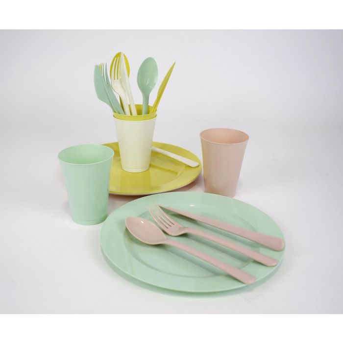 Set de 20 piezas para picnic pastel - Dem (12 Cajas) 4 Set de 20 piezas para picnic pastel - Dem (12 Cajas) 4