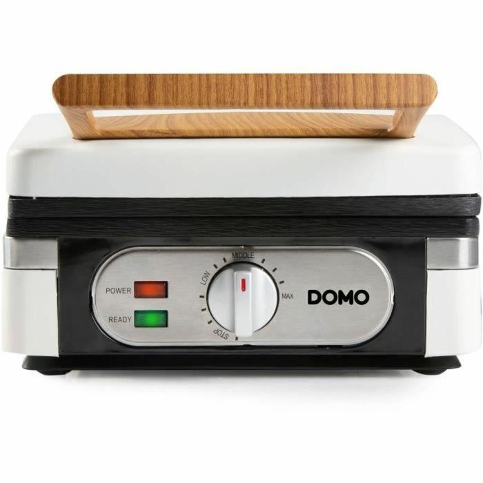 Domo Máquina para Hacer Gofres DO9274W 1400 W, 2 Gofres XL, Blanca 1