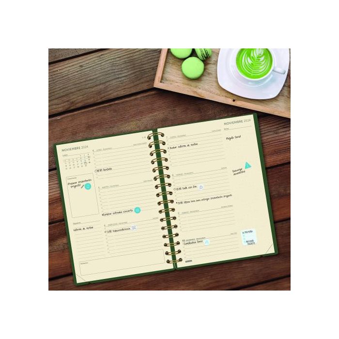 Agenda Finocam Haiku Verde A5 15,5 x 21,2 cm 2024-2025 1