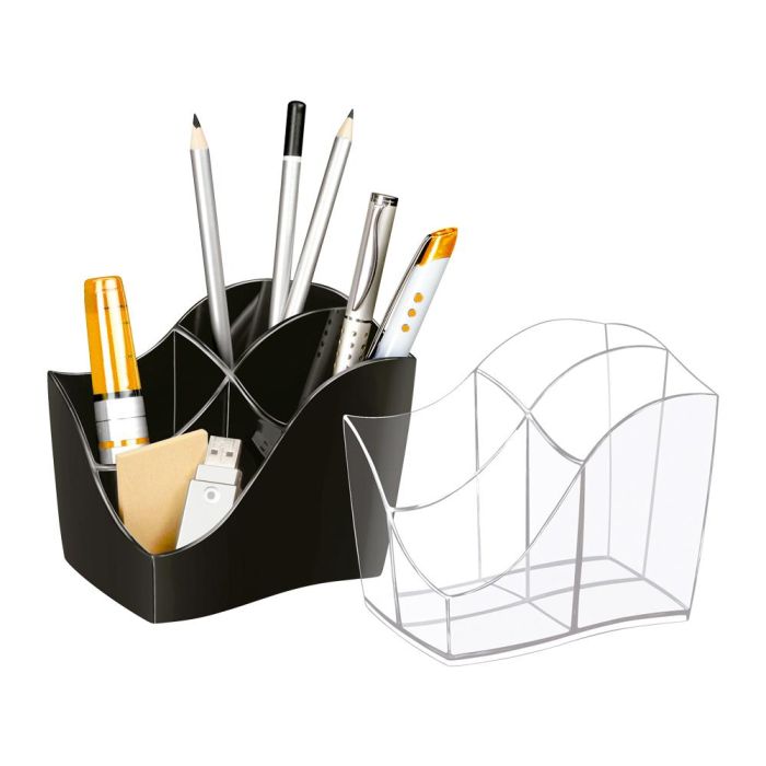 Organizador Sobremesa Cep Gama Ellypse Greenspirit Plastico Negro 118x89x98 mm 1