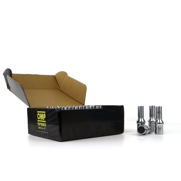 Set Tuercas OMP 27 mm Plata 20 uds M12 x 1,50 1 Set Tuercas OMP 27 mm Plata 20 uds M12 x 1,50 1