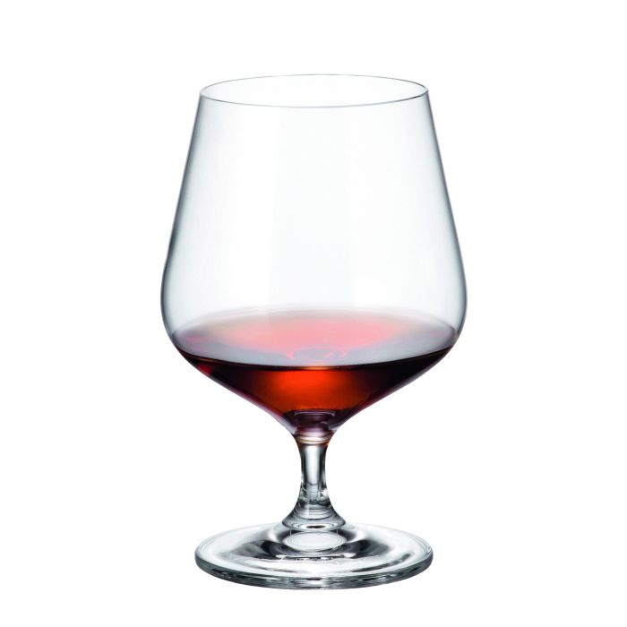 Bohemia Set de 4 Copas para Coñac Serie Sira, Capacidad 590 cc, Medidas: Ø 7.5 x 16 cm (6 Cajas) 8 Bohemia Set de 4 Copas para Coñac Serie Sira, Capacidad 590 cc, Medidas: Ø 7.5 x 16 cm (6 Cajas) 8