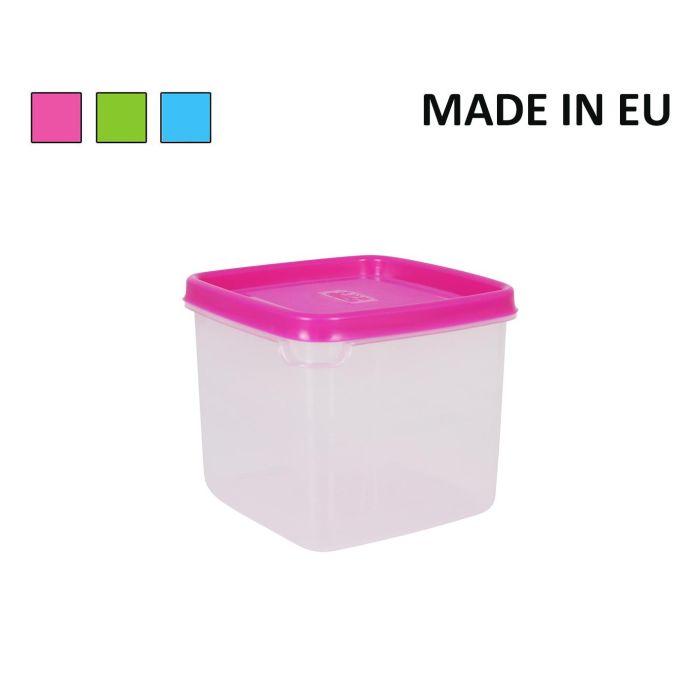 Fiambrera Cuadrada 0.75L Colores - Inde (12 Unidades)