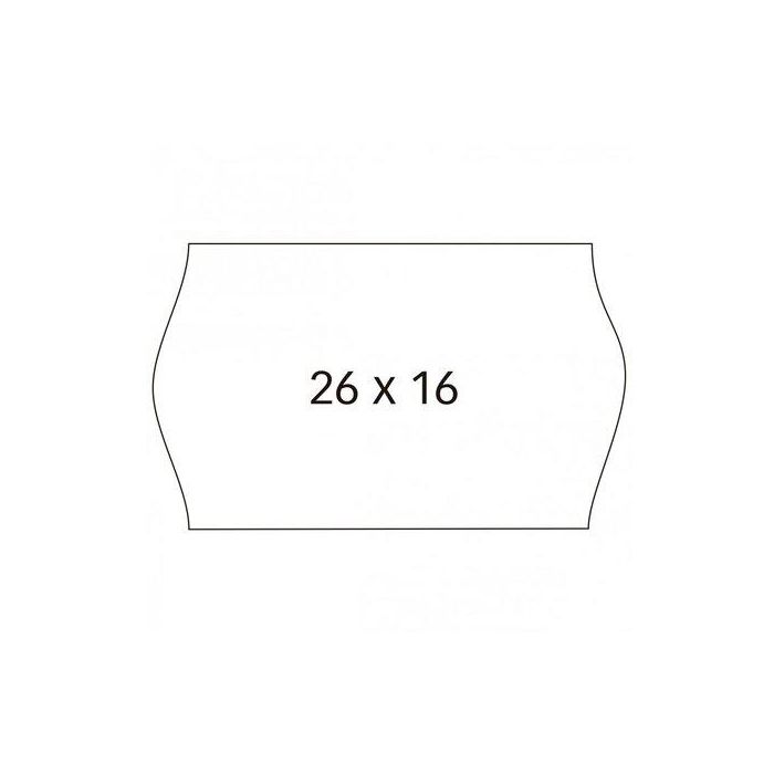 Apli Etiquetas Para Etiquetadora De Precios 26x16 mm Blanco 6 Rollos De 1000 Compatibles Con Modelos 101419 Y 102365