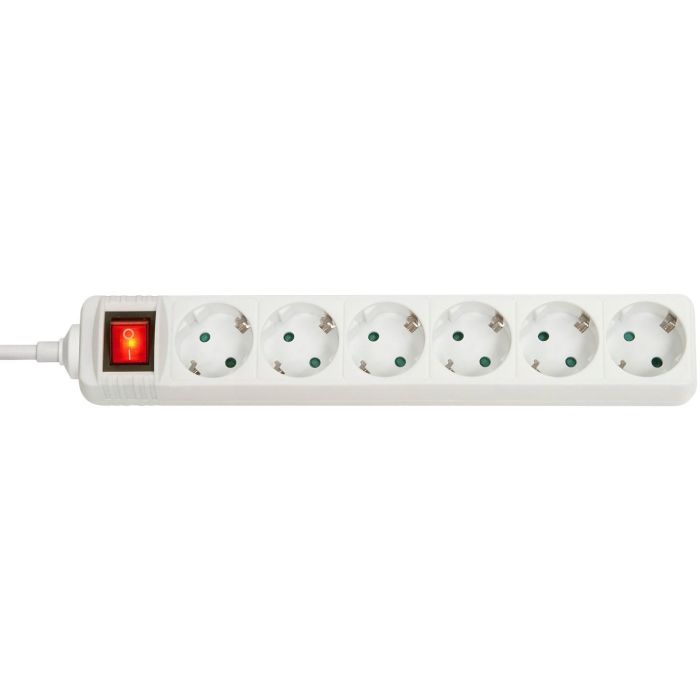 LINDY Regleta de Enchufes Schuko de 6 Tomas con Interruptor