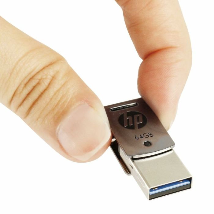 Memoria USB HP HPFD5000M-64 Acero 64 GB 1