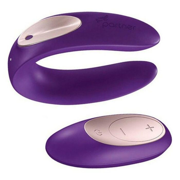 Vibrador Doble Estimulación Satisfyer PARTNER PLUS Violeta 3 Vibrador Doble Estimulación Satisfyer PARTNER PLUS Violeta 3
