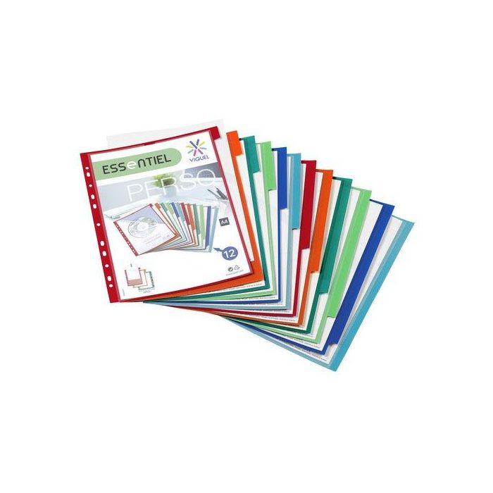 Separadores Viquel Pp A4 12 Pestañas Personalizables (Set de 20)