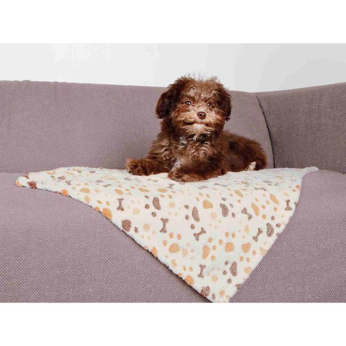 Manta para Mascotas Trixie Lingo Blanco Beige 75 × 50 cm 2 Manta para Mascotas Trixie Lingo Blanco Beige 75 × 50 cm 2