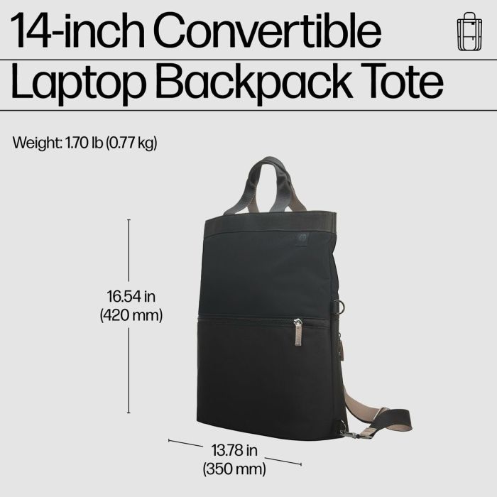 Mochila para Portátil HP 9C2H0AA Negro 8 Mochila para Portátil HP 9C2H0AA Negro 8