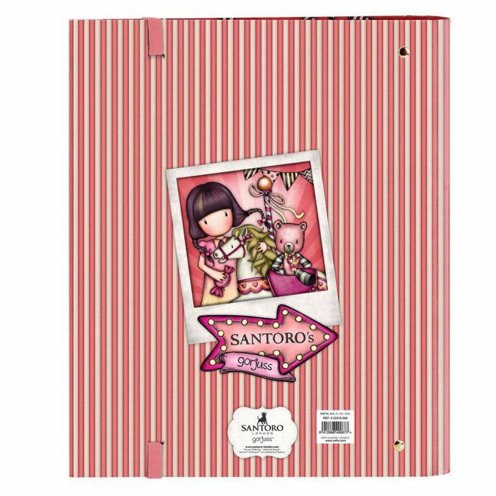 Carpeta de anillas Gorjuss Carousel Salmón (27 x 32 x 3.5 cm) 1 Carpeta de anillas Gorjuss Carousel Salmón (27 x 32 x 3.5 cm) 1