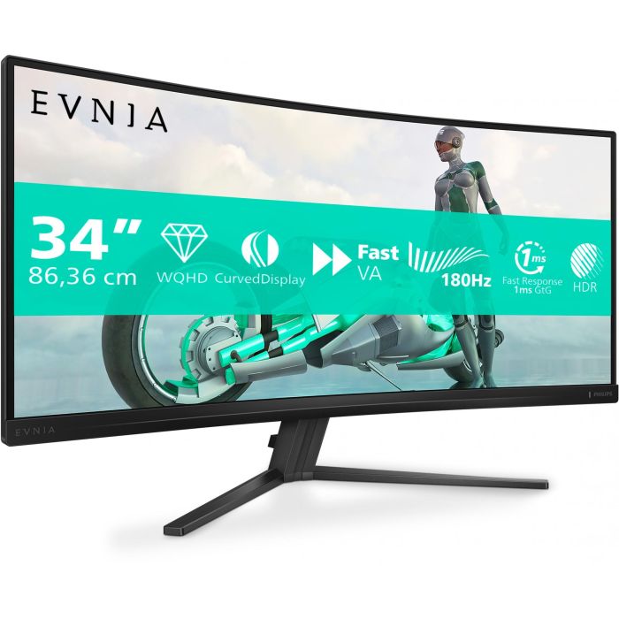 Philips 34M2C3500L Monitor Curvo de 34.0" (86.4cm) 21:9 QHD, 2xHDMI, DisplayPort, Gris 1 Philips 34M2C3500L Monitor Curvo de 34.0" (86.4cm) 21:9 QHD, 2xHDMI, DisplayPort, Gris 1