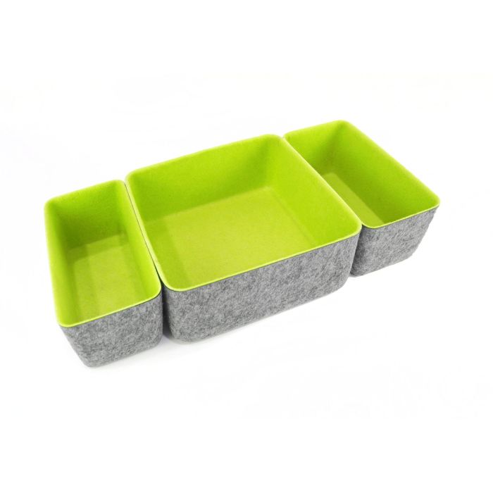 Confortime Set de 3 Organizadores de Fieltro 25.5 x 25.5 x 10.5 cm (6 Unidades) 1