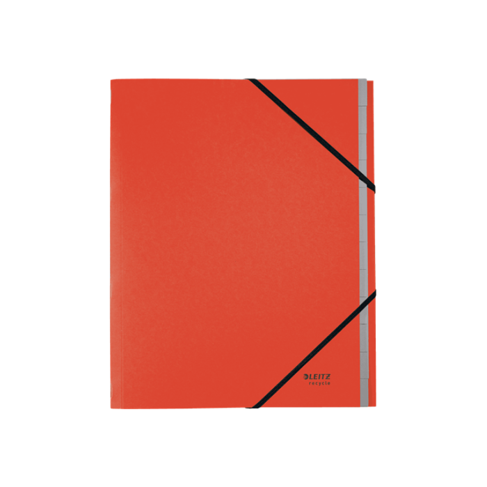 Leitz 39150025 Carpeta Clasificadora de Cartón 12 Posiciones A4 Recycle 100% Rojo 0 Leitz 39150025 Carpeta Clasificadora de Cartón 12 Posiciones A4 Recycle 100% Rojo 0