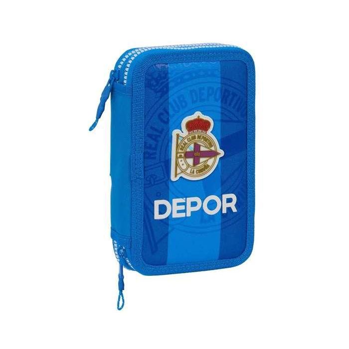 Plumier Escolar Safta Doble Cremallera 28 Piezas Deportivo De La Coruña 40x125x195 mm Plumier Escolar Safta Doble Cremallera 28 Piezas Deportivo De La Coruña 40x125x195 mm