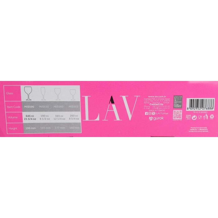 Lav Set 2 Copas Combinados 645Cc (12 Cajas)