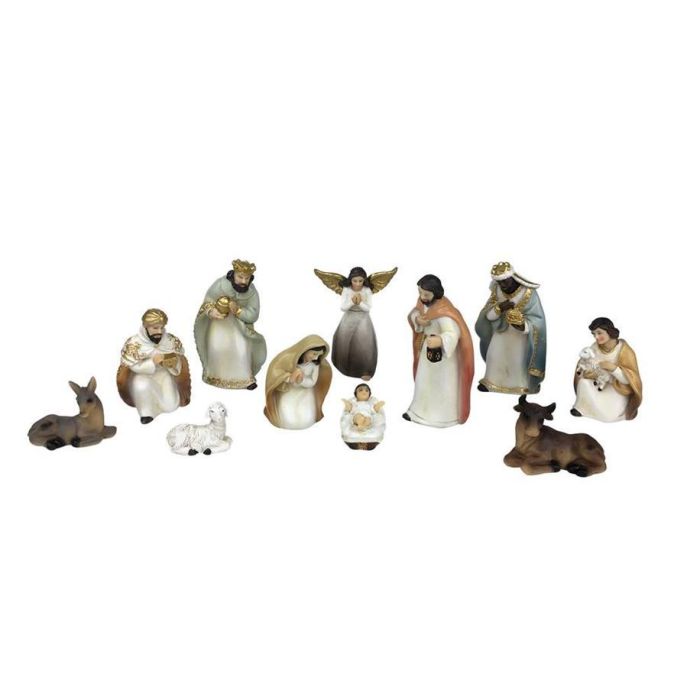 Nacimiento Navidad Tradicional DKD Home Decor Multicolor 5 x 10.5 x 5 cm Set de 11 0 Nacimiento Navidad Tradicional DKD Home Decor Multicolor 5 x 10.5 x 5 cm Set de 11 0