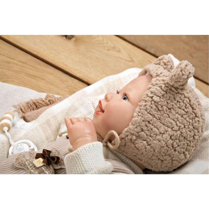 Muñecas Arias Muñeco Reborn Ruben c/cojin, Cuerpo Blando 45 cm 21