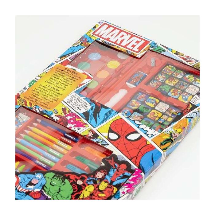 Set papelería coloreable caja marvel 4