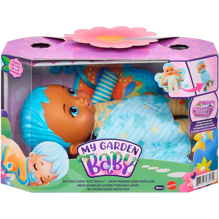 Mattel My Garden Baby Mi Primer Bebe Mariposa Azul Hbh38 3