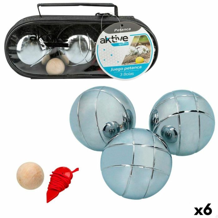 Juego de Petanca Aktive Madera Nailon Metal 6 Unidades Juego de Petanca Aktive Madera Nailon Metal 6 Unidades