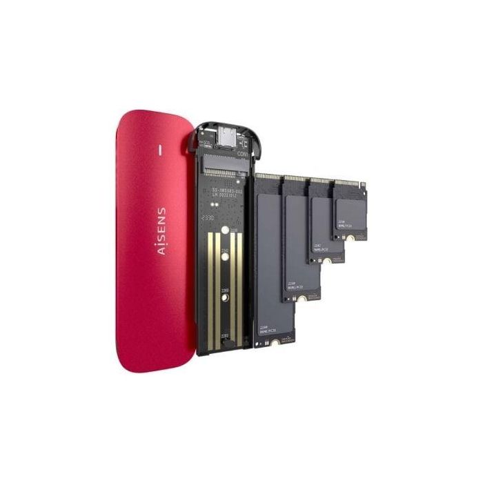 AISENS - CAJA EXTERNA M.2 (NGFF) ASM2-027RED NVMe A USB3.2 GEN2, ROJO 2 AISENS - CAJA EXTERNA M.2 (NGFF) ASM2-027RED NVMe A USB3.2 GEN2, ROJO 2