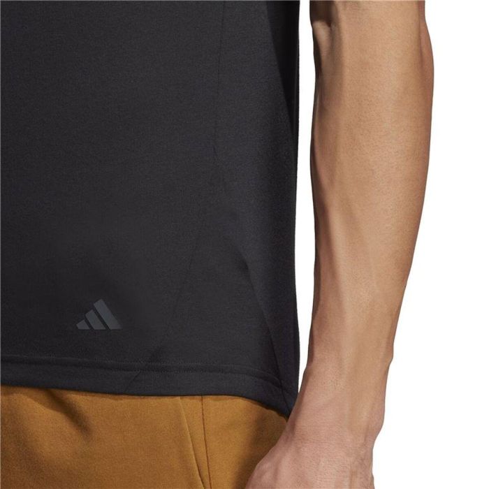 Camiseta de Manga Corta Hombre Adidas Base Negro 2 Camiseta de Manga Corta Hombre Adidas Base Negro 2