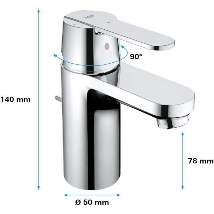 Grohe Mezclador monomando de lavabo Tamaño S 2 Grohe Mezclador monomando de lavabo Tamaño S 2