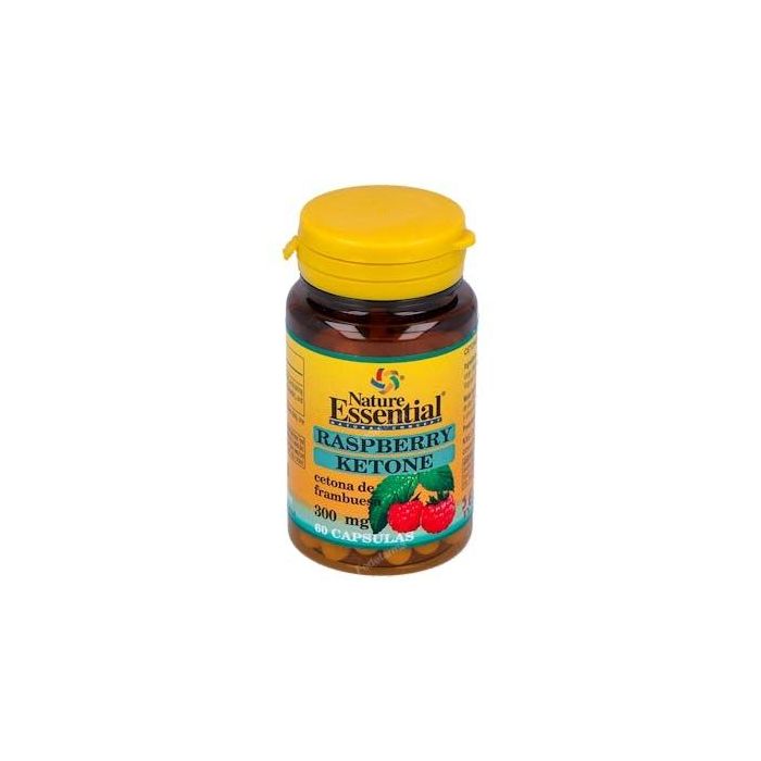 NATURE ESSENTIAL Cetonas de Frambuesa 300mg 60 Cápsulas Complemento Alimenticio para Control de Peso