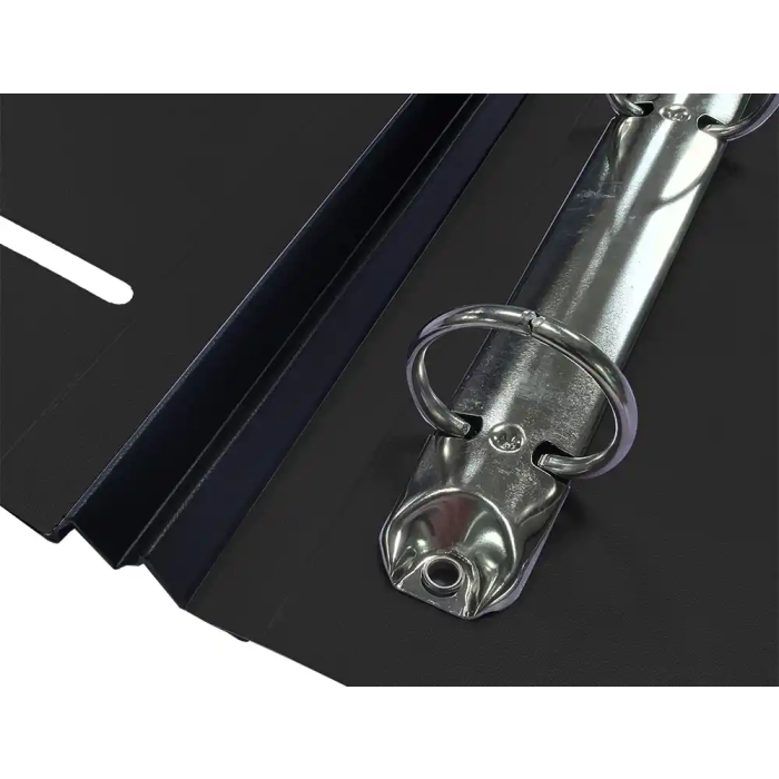 Liderpapel Carpeta de anillas DIN A4, 4 anillas 25 mm, Polipropileno, Lomo extensible 4 cm, Negro 6