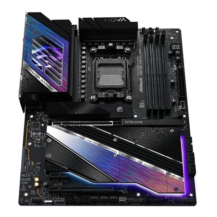 ASRock MK X870E NOVA WiFi Placa Base ATX AMD X870E Socket AM5 DDR5 Wi-Fi 7 90-MXBPX0-A0UAYZ 7