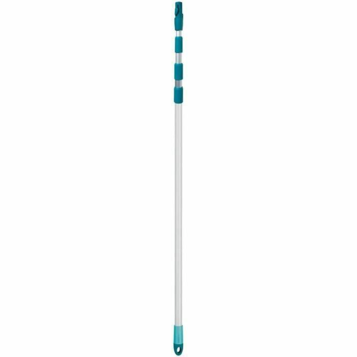 Leifheit 41523 Mango Telescópico Regulable 145-400 cm, Extensible con Sistema Click para Escobas, Limpieza de Suelos y Ventanas