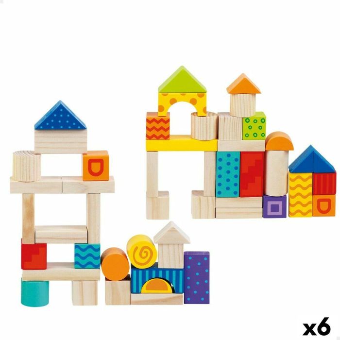 Juego de Construcción Woomax 50 Piezas (6 Unidades)