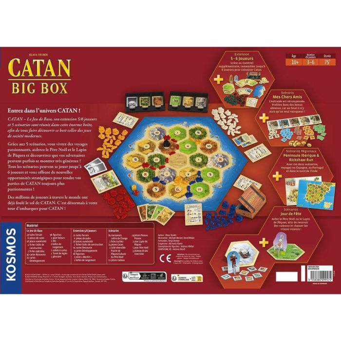Cosmos | Catán: Caja grande | Desembalar ahora | Juego de mesa | a partir de 10 años | 3 a 4 jugadores | 75 minutos 1 Cosmos | Catán: Caja grande | Desembalar ahora | Juego de mesa | a partir de 10 años | 3 a 4 jugadores | 75 minutos 1