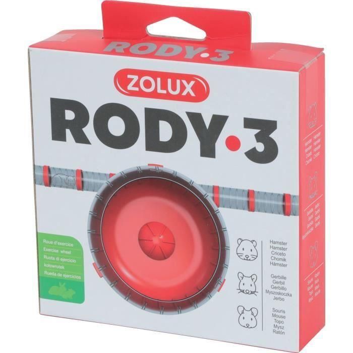 Rueda de ejercicio silenciosa ZOLUX para pequeños roedores adecuada para jaulas Rody3 - Rodylounge - Granadina 1 Rueda de ejercicio silenciosa ZOLUX para pequeños roedores adecuada para jaulas Rody3 - Rodylounge - Granadina 1