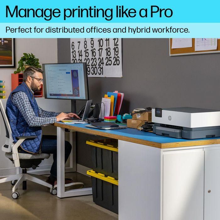 HP 5A0S3B Impresora Inyección Tinta Color Profesional OfficeJet Pro 9110B WiFi Dual Dúplex Auto 22 ppm Seguridad Wolf Pro Blanca 8